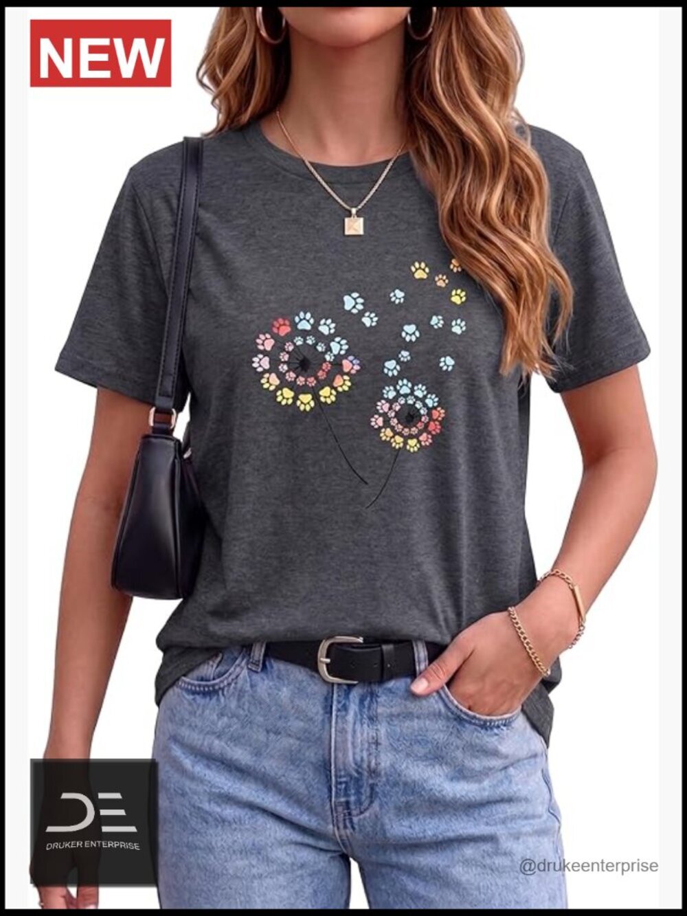 Womens Short Sleeve Crewneck Cute Graphic Tee Top
